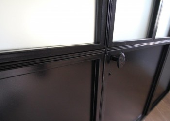 porte intérieure métallique grand format-détail